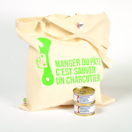 Tote Bag Vert + 2 boîtes de pâté