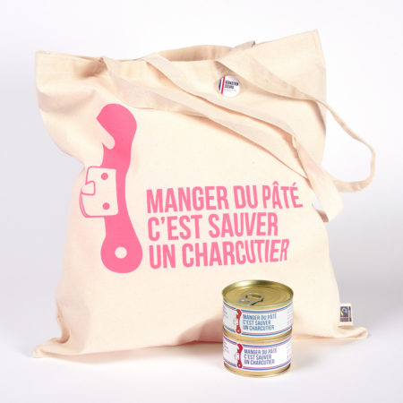 Tote Bag Rose + 2 boîtes de pâté